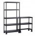 KIS PLUS OPEN BASE MAXI regál 180x45x182cm, 7 polic, černý