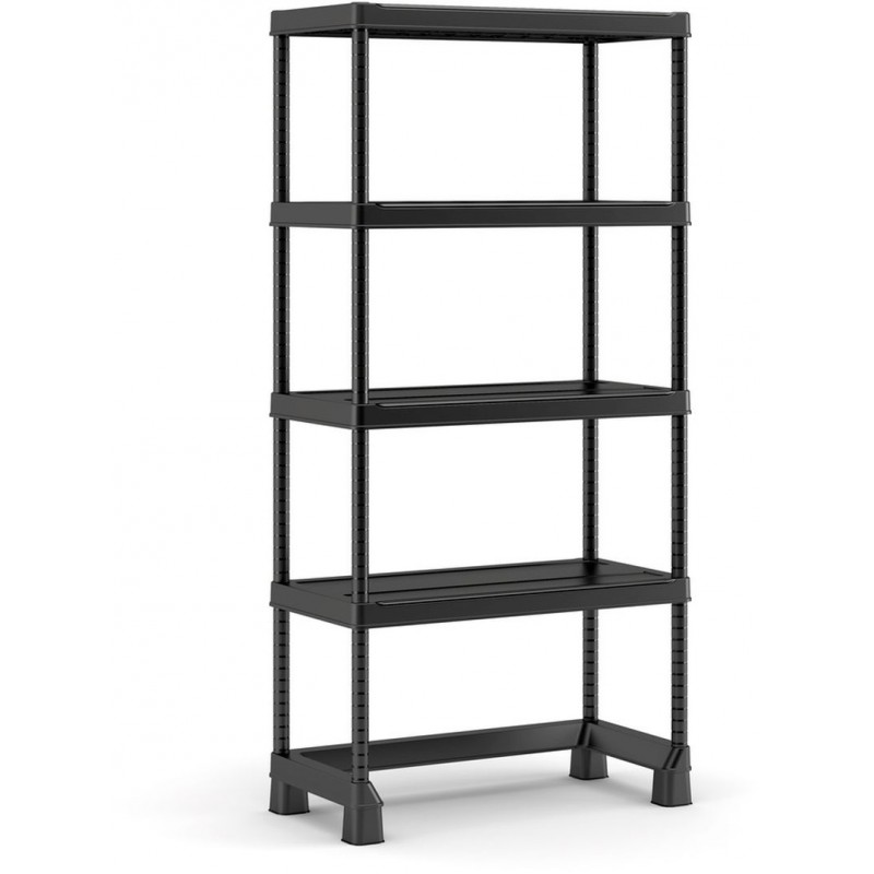 KIS OPEN BASE MIDI regál 182x90x45 cm, černá 97541