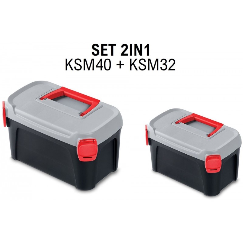 Kistenberg SMART Set 2v1 Kufry na nářadí, 38x23,4x22,5cm KSMS40