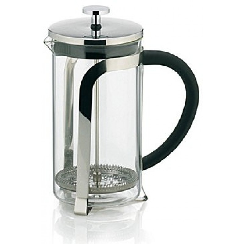 KELA Konvička na čaj a kávu French Press 1,1 L, nerez KL-10852