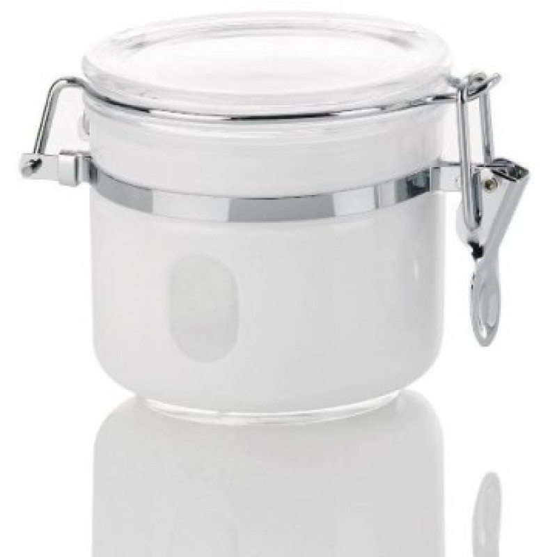 KELA Dóza na čaj a kávu akrylová 0,5 L TIA - bílá KL-15675