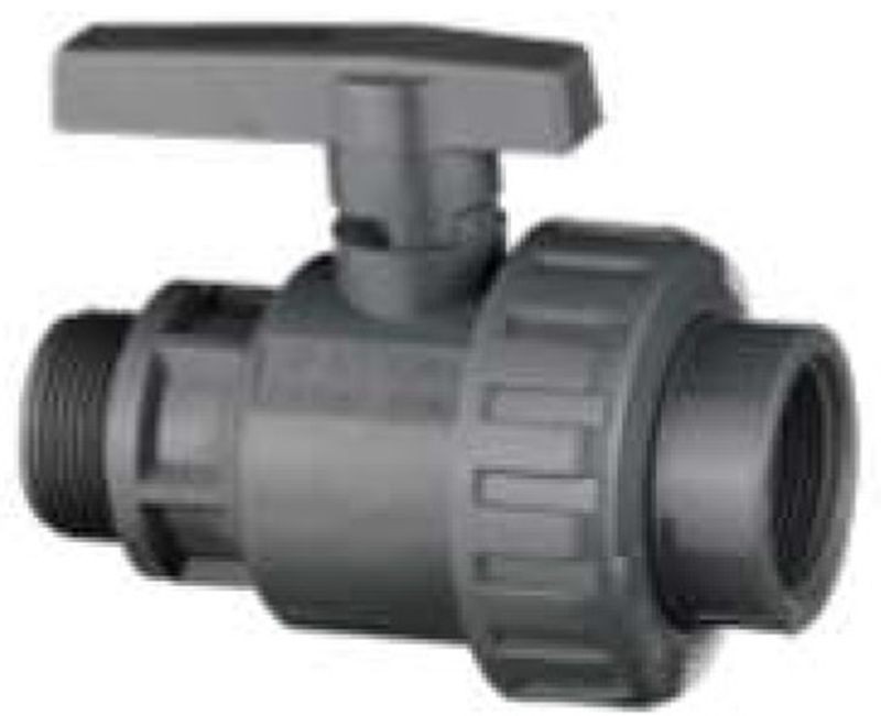Kulový kohout PVC-U s vnitřním a vnějším závitem I–A 1/2" 32VSI13F012