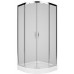 KOLO Rekord čtvrtkruhový sprchový kout 90 x 90 cm, posuvné dveře, čiré sklo PKPG90222003