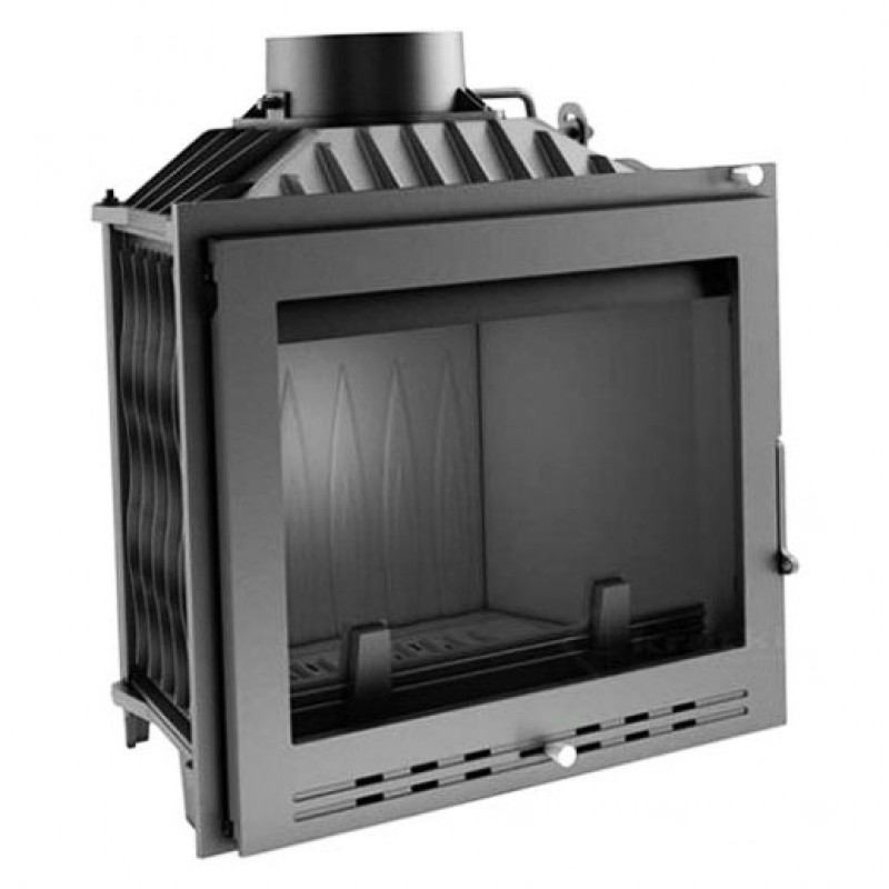 KRATKI ANTEK/LUX 10 kW krbová vložka teplovzdušná, luxusní sklo s olemováním