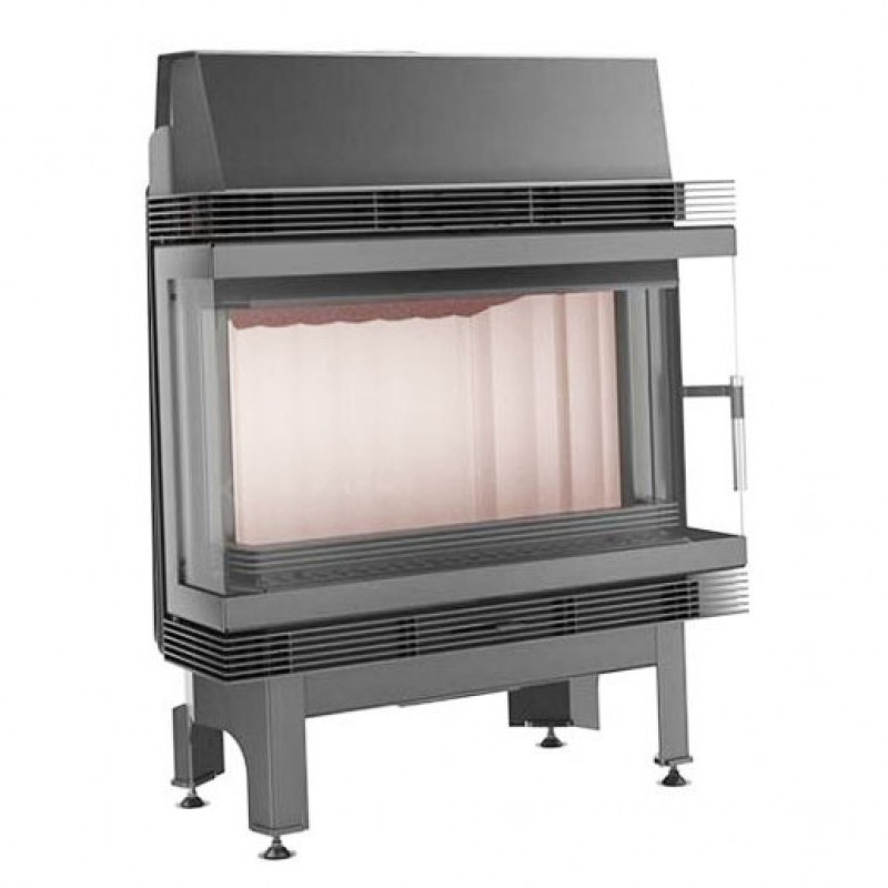 KRATKI BLANKA 670/570 12 kW, krbová vložka teplovzdušná, třístranné prosklení