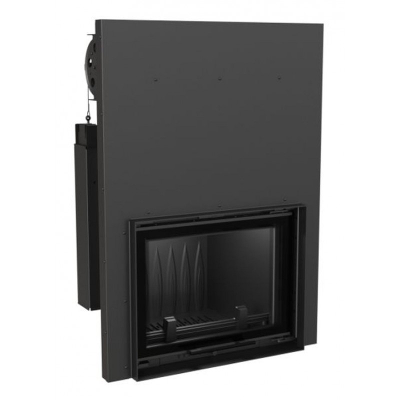 KRATKI ERYK/G 12 kW krbová vložka teplovzdušná, rovné sklo výsuvné