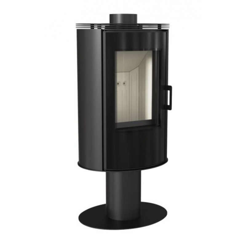 KRATKI KOZA/AB/S/N/O/GLASS 8kW krbová kamna teplovzdušná s nohou