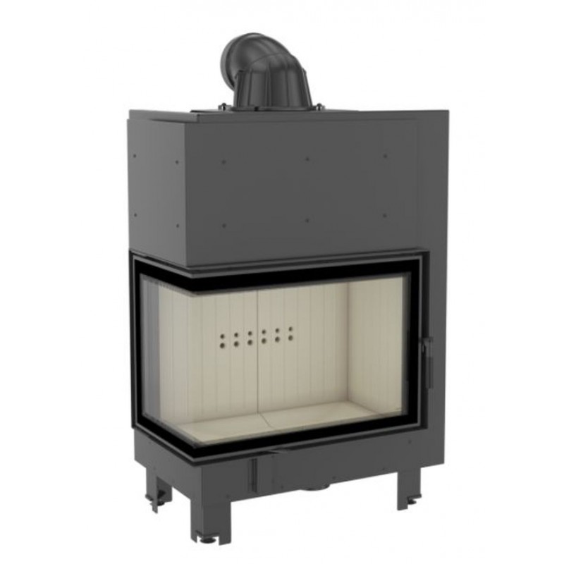 KRATKI MBA/L/BS 17 kW krbová vložka teplovzdušná, boční levé sklo KRATKI MBA/L/BS 17 kW krbová vložka teplovzdušná, boční levé sklo