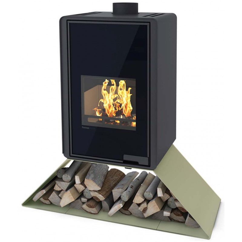 HS FLAMINGO DELUXE ® SENAI Krbová kamna 9kW, olivová HSF42-036