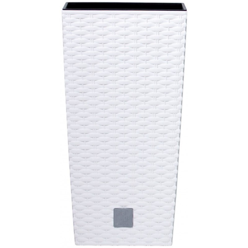 Prosperplast RATO SQUARE Květináč 20cm, 11,4l, bílá DRTS200 Prosperplast RATO SQUARE Květináč 20cm, 11,4l, bílá DRTS200