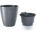 Prosperplast MAZE Květináč s vkladem 29,6cm, šedý kámen DBMZ300