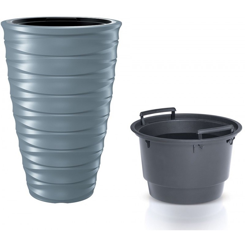 Prosperplast FREZE Květináč s vkladem 38,3cm, světle šedá DPFE400 Prosperplast FREZE Květináč s vkladem 38,3cm, světle šedá DPFE400