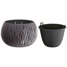 Prosperplast SANDY Bowl květináč 37cm, 9l, antracit DSK370