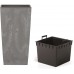 Prosperplast URBI SQUARE EFFECT Květináč 14 cm, marengo DURS140E