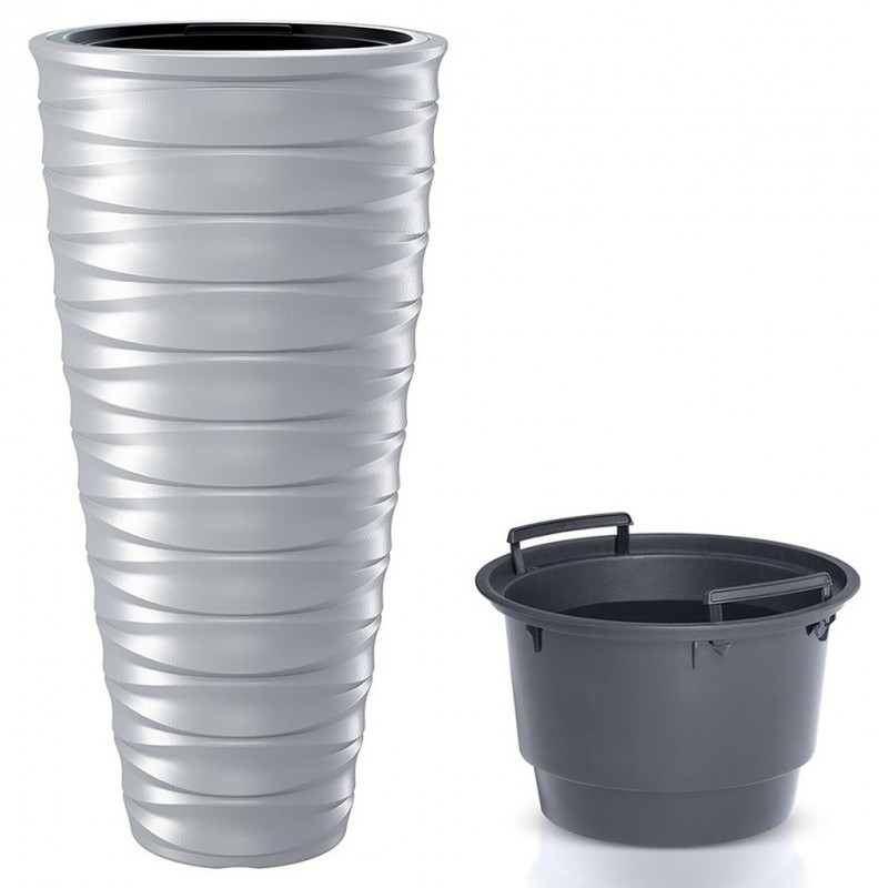 Prosperplast FREZE Květináč vysoký s vkladem 38,3cm, bílá DHFE400 Prosperplast FREZE Květináč vysoký s vkladem 38,3cm, bílá DHFE400