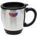 Cestovní hrnek s víčkem stříbrný 0,44 l