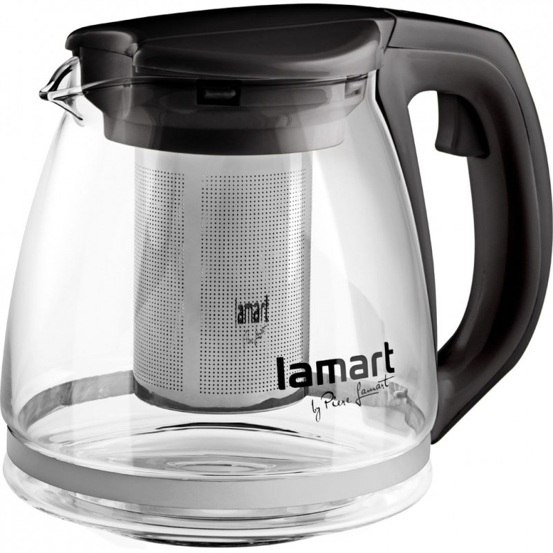 LAMART VERRE LT7025 konvice skleněná 1,1l černá 42002257 LAMART VERRE LT7025 konvice skleněná 1,1l černá 42002257