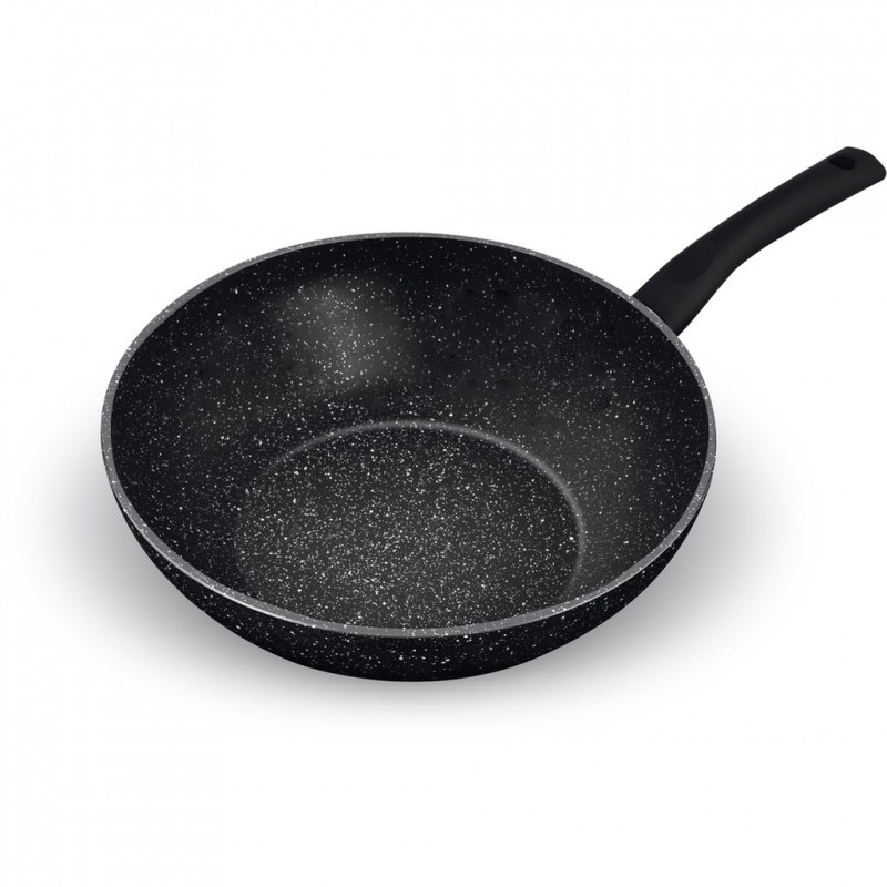 LAMART LT1144 ROCK WOK pánev 28x6 cm LAMART LT1144 ROCK WOK pánev 28x6 cm