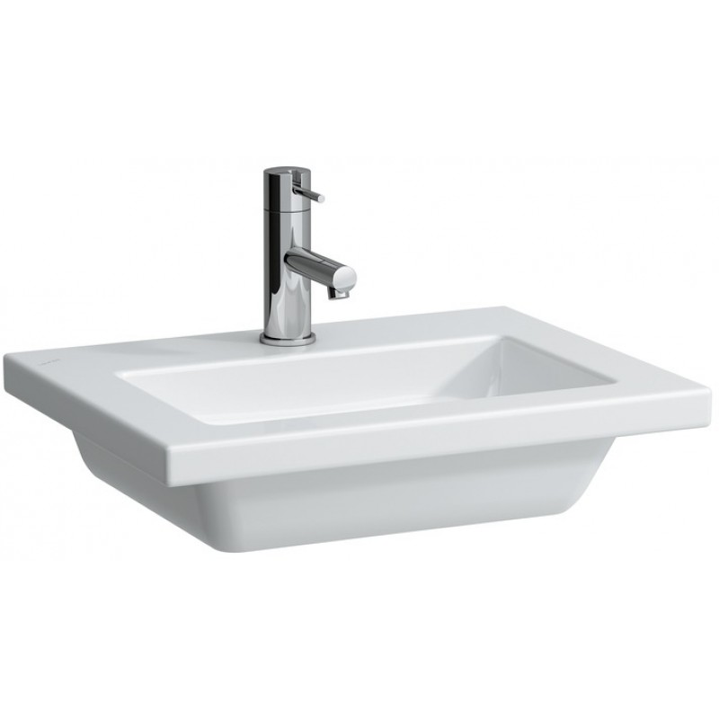 LAUFEN LIVING SQUARE umývátko 50x38cm, otvor pro baterii uprostřed 8.1543.5.000.104.1