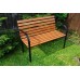 Zahradní lavice 122x61x83cm železná kostra, borovice 97/18