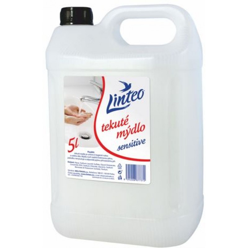 LINTEO SATIN Tekuté mýdlo White, antibakteriální s glycerinem 5l