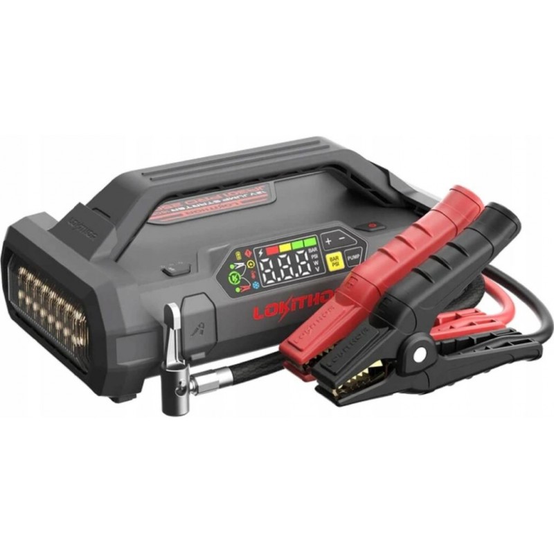LOKITHOR Startovací zdroj s kompresorem (12V/ 2500A/74Wh) JA301 PRO LOKITHOR Startovací zdroj s kompresorem (12V/ 2500A/74Wh) JA301 PRO
