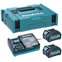 MAKITA 191J81-6 Sada Li-ion XGT 40V 2xBL4025 akumulátor + DC40RA nabíječka + Makpac