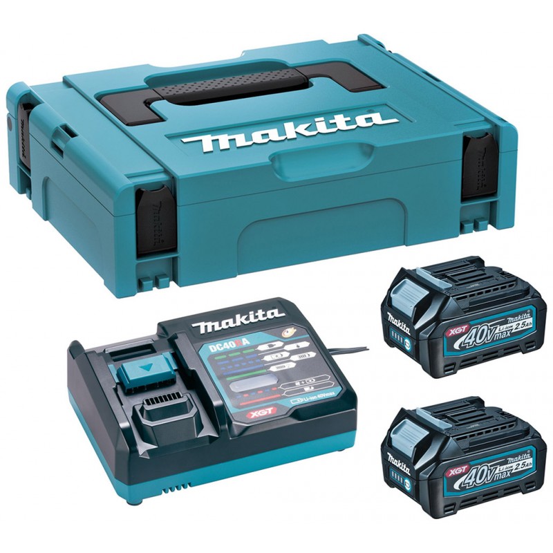 MAKITA 191J81-6 Sada Li-ion XGT 40V 2xBL4025 akumulátor + DC40RA nabíječka + Makpac MAKITA 191J81-6 Sada Li-ion XGT 40V 2xBL4025 akumulátor + DC40RA nabíječka + Makpac