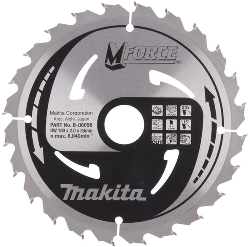 MAKITA pilový kotouč 190x30mm 24 Z B-08056
