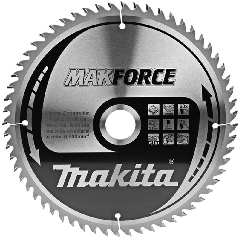 MAKITA pilový kotouč 235x30mm 60T B-08589 MAKITA pilový kotouč 235x30mm 60T B-08589