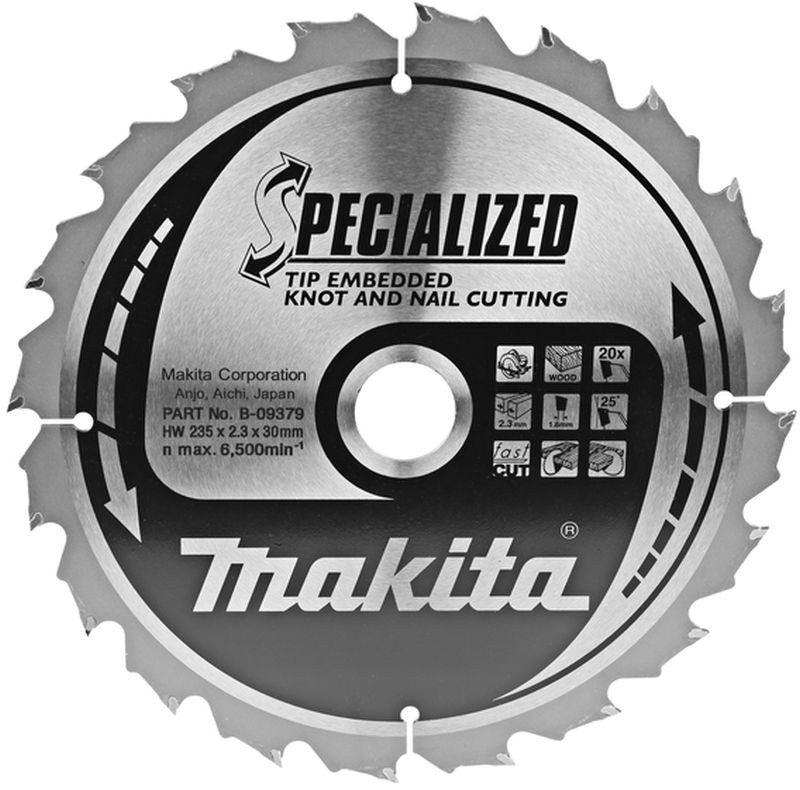 MAKITA pilový kotouč 235x30mm 20T B-09379