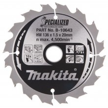 MAKITA B-10643 Pilový kotouč 136x20mm 16Z