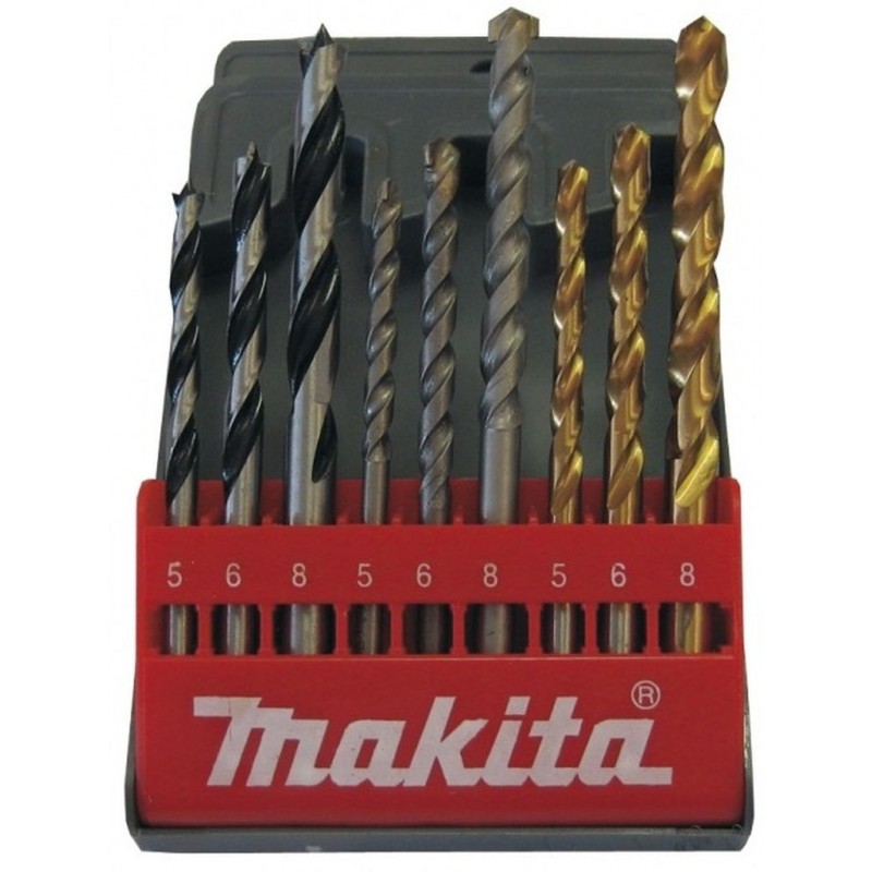 MAKITA D-08660 Sada vrtáků 9 ks s válcovou stopkou MAKITA D-08660 Sada vrtáků 9 ks s válcovou stopkou