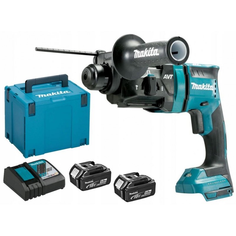 MAKITA DHR182RTJ Aku kombinované kladivo SDS-Plus Li-ion LXT 2x5,0Ah/18, Makpac