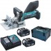 MAKITA DPJ180RTJ Aku štěrbinová frézka Li-ion (2x18V/5,0Ah) Makpac