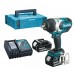 MAKITA DTW1002RTJ Aku rázový utahovák 1/2" Li -ion (2x5,0 Ah/18V) MAKPAC