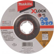 MAKITA E-00402 X-LOCK Brusný kotouč na nerez 125x6x22,23mm