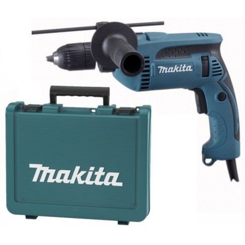 MAKITA HP1641K Příklepová vrtačka s kufrem,rychlosklíčidlo 1,5-13mm, 680W, v kufru MAKITA HP1641K Příklepová vrtačka s kufrem,rychlosklíčidlo 1,5-13mm, 680W, v kufru