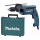MAKITA HP1641K Příklepová vrtačka s kufrem,rychlosklíčidlo 1,5-13mm, 680W, v kufru