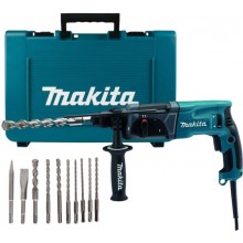 MAKITA HR2470X16 SDS-PLUS Kombinované kladivo s příslušenstvím 2,4J, 780W+D-46361