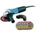 MAKITA 9557HNRX1 Úhlová bruska s příslušenstvím 115mm, 840W