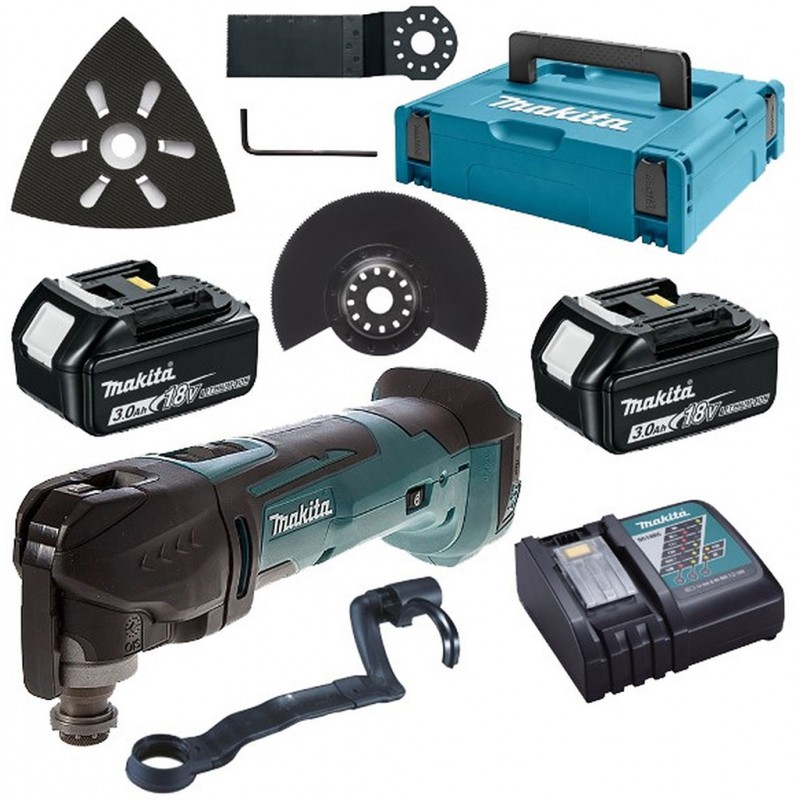 MAKITA DTM51RFJX1 Aku MultiTool + příslušenství Li-ion (18V / 2 x 3,0Ah) Makpac MAKITA DTM51RFJX1 Aku MultiTool + příslušenství Li-ion (18V / 2 x 3,0Ah) Makpac