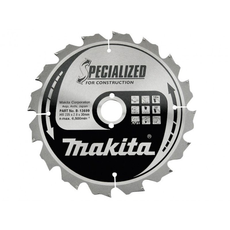 MAKITA pilový kotouč Konstrukt 190x30mm 12T B-13683