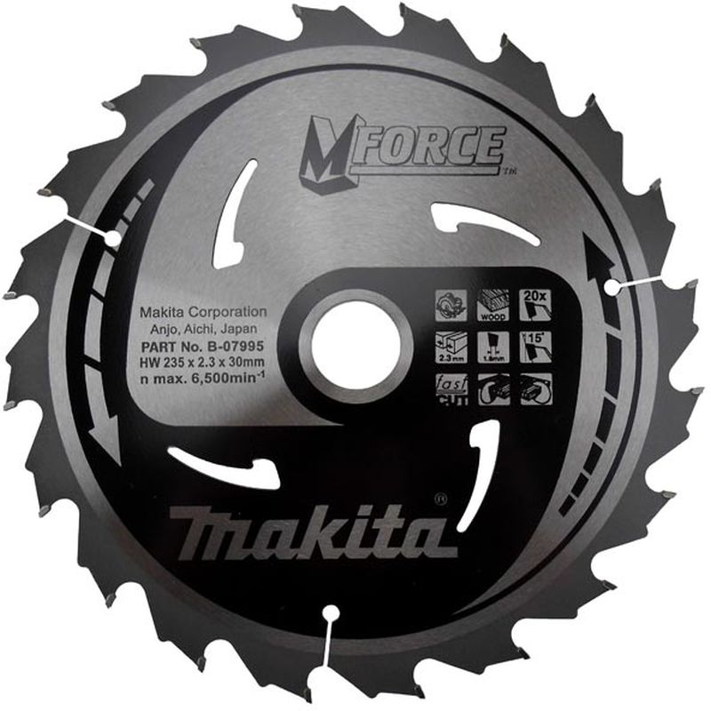 MAKITA pilový kotouč 235x30mm 20T B-07995 MAKITA pilový kotouč 235x30mm 20T B-07995