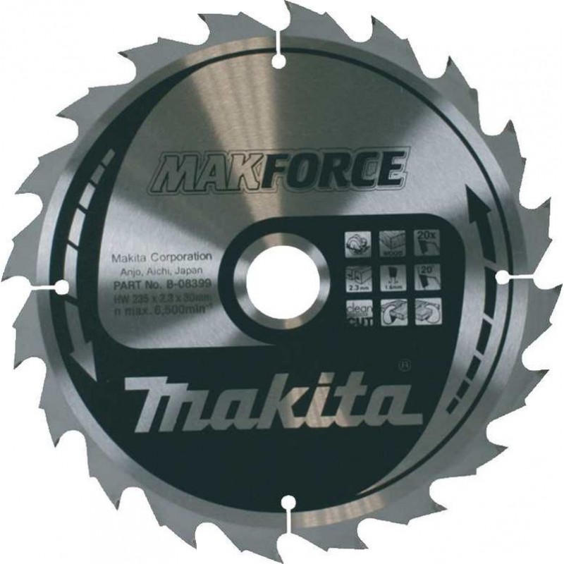 MAKITA pilový kotouč 235x30mm 20T B-08399 MAKITA pilový kotouč 235x30mm 20T B-08399