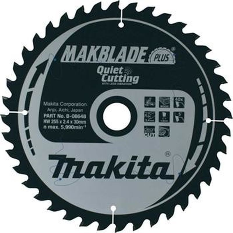 MAKITA B-08698 Pilový kotouč na dřevo 260x30mm 60T