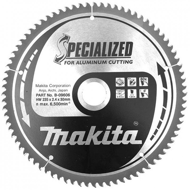 MAKITA pilový kotouč 235x30mm 80 Z B-09606 MAKITA pilový kotouč 235x30mm 80 Z B-09606