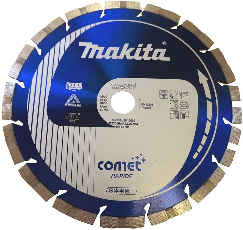 MAKITA B-12893 Diamantový kotouč Comet Rapid tichý 230x22,23mm