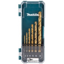 MAKITA D-72833 sada vrtáků do kovu HSS-TiN 2-8mm (po 1), 6ks