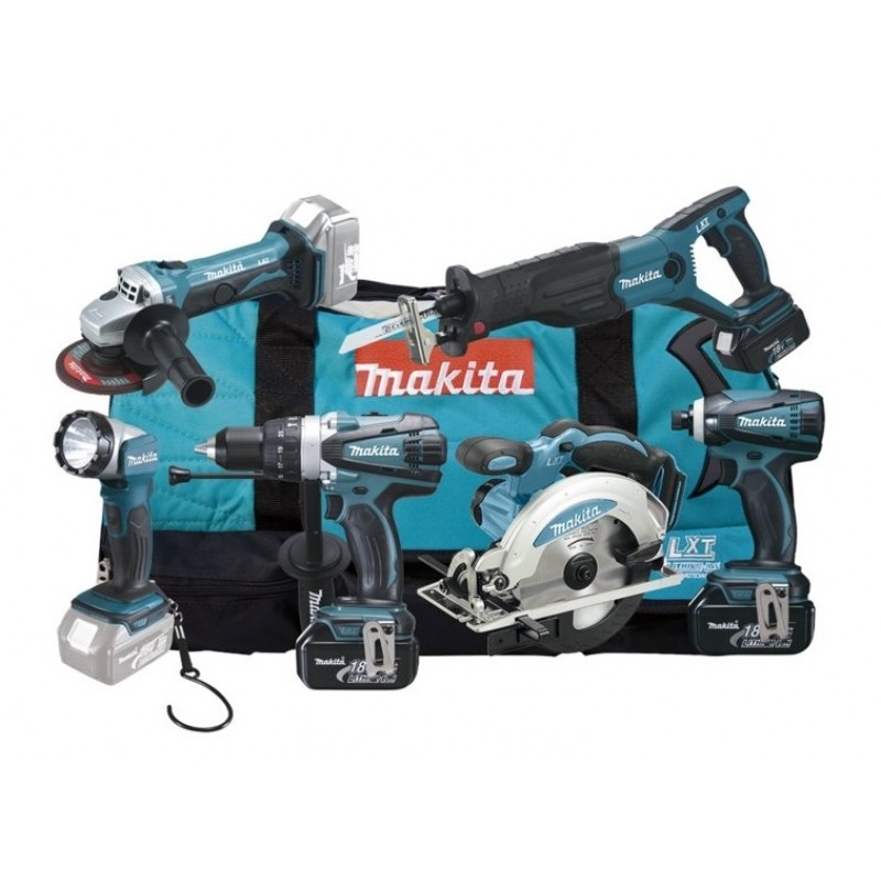Makita DLX601 Aku sada 5 strojů Li-ion +BML802 18V